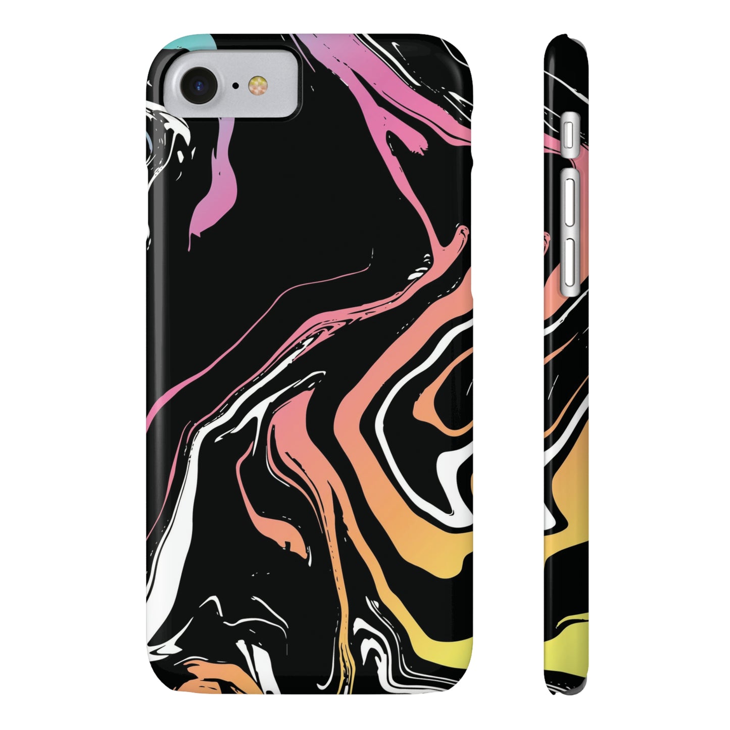 Acid marble pattern Snap Case