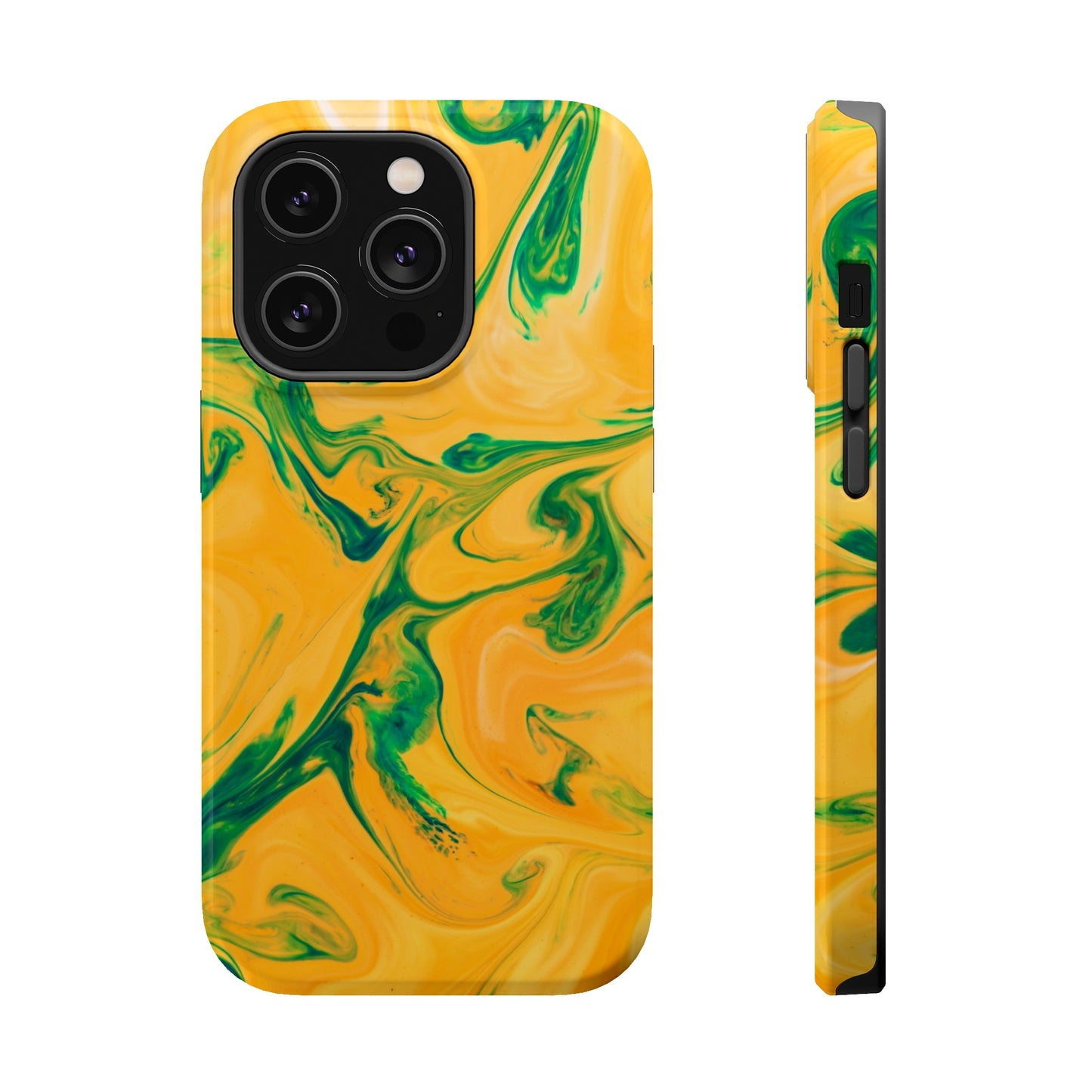 Lime Liquid marble MagSafe Tough Case