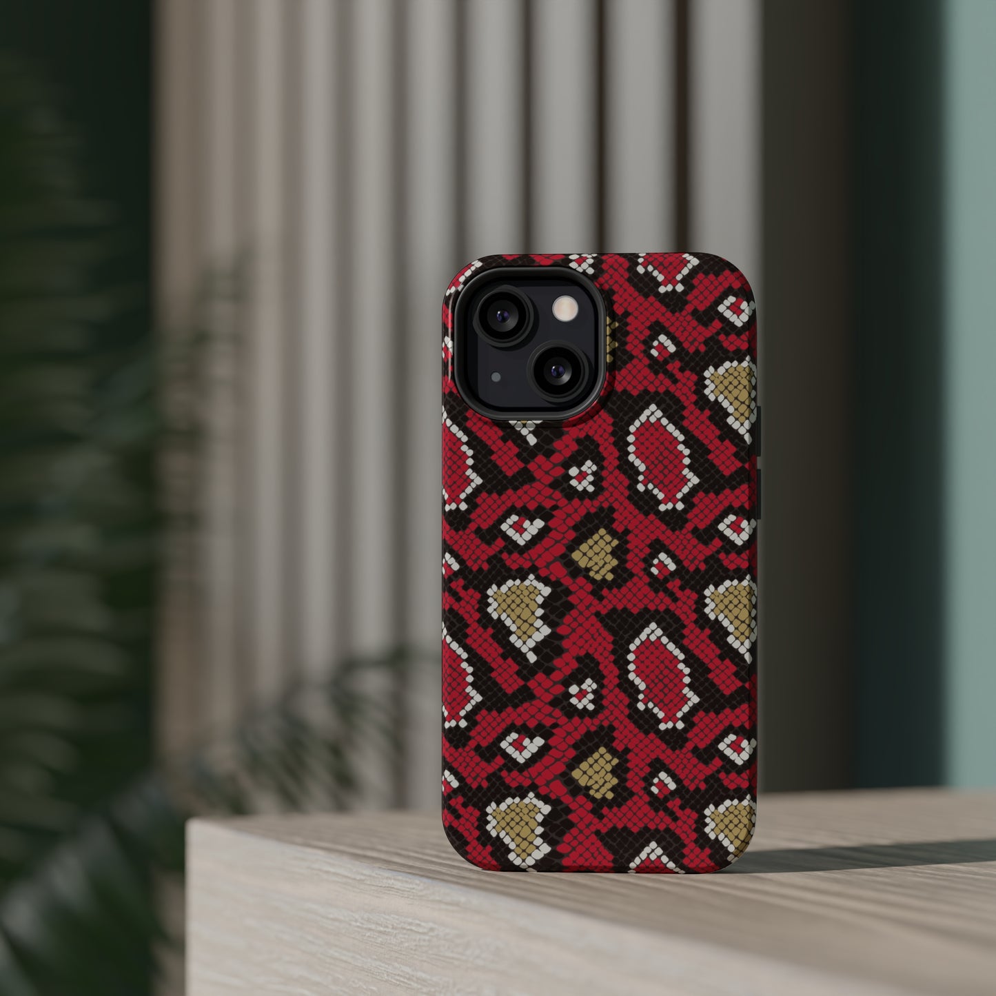 Red Snake Skin MagSafe Tough Case
