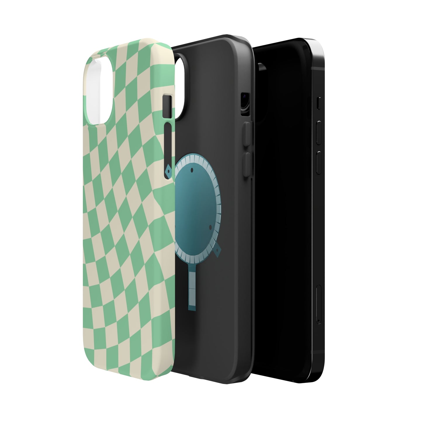 Pistachio Checkers MagSafe Tough Case