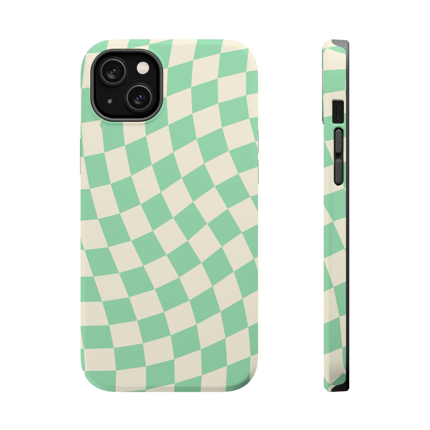 Pistachio Checkers MagSafe Tough Case