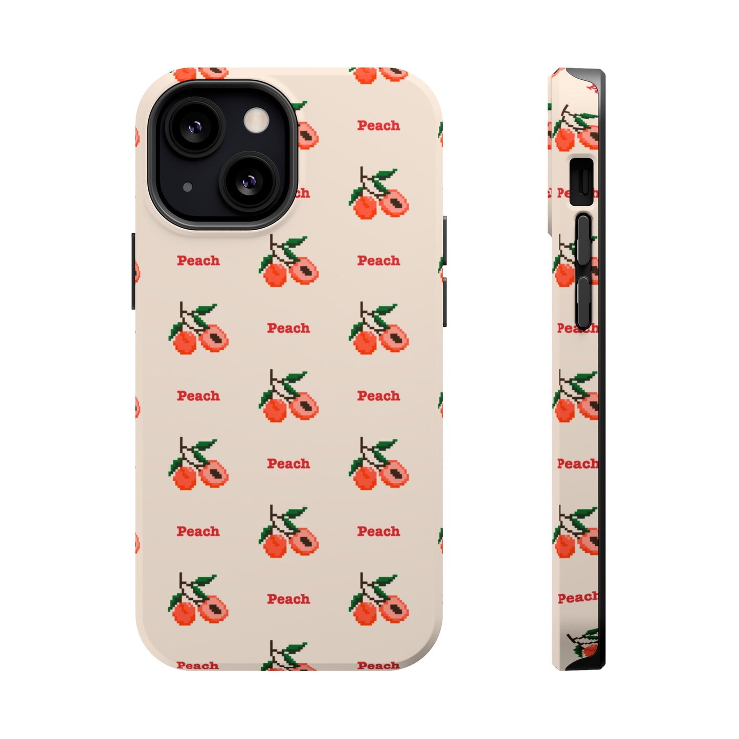 Pixelated Peach MagSafe Tough Case