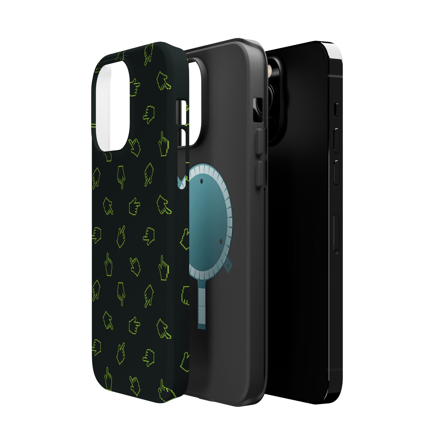 Pixelated Hand Cursor MagSafe Tough Case