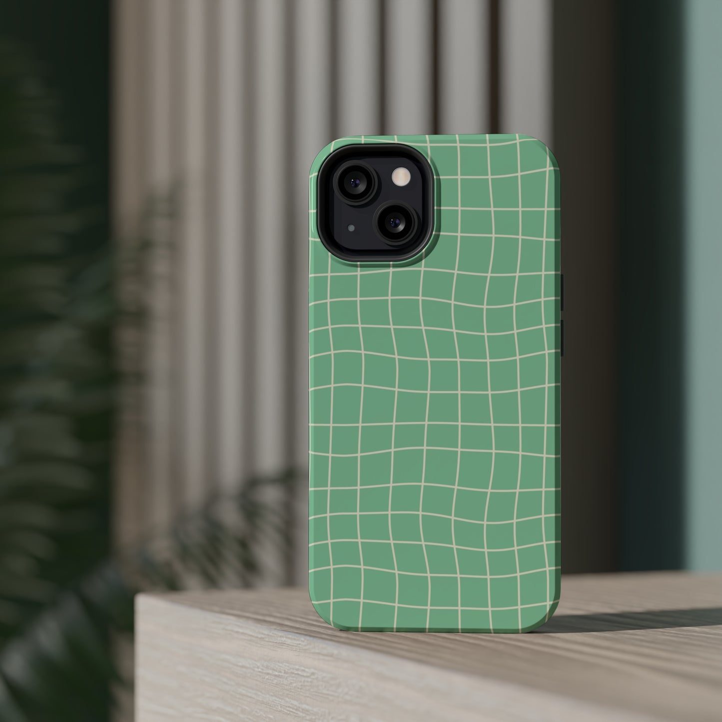 Pistachio Dizzy Grid MagSafe Tough Case