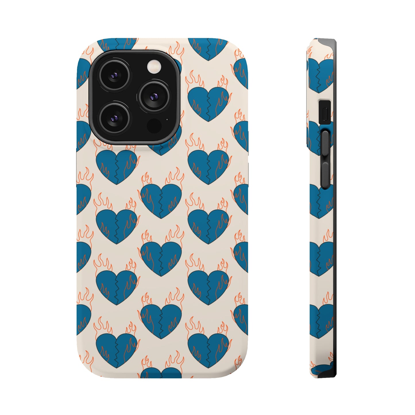 Flaming Broken Love MagSafe Tough Case