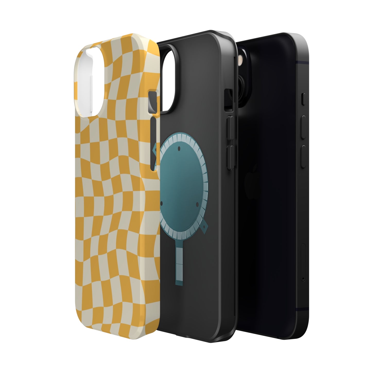 Lime Crazy Checkers MagSafe Tough Case