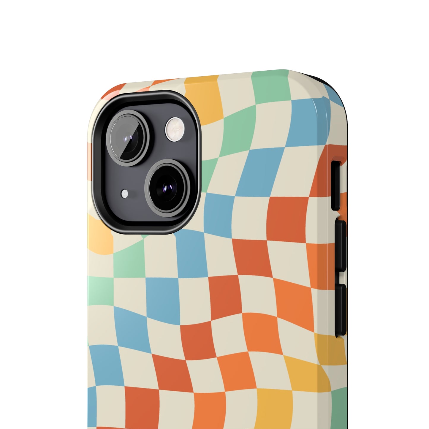 Retro Crazy Checkers Tough iPhone Case