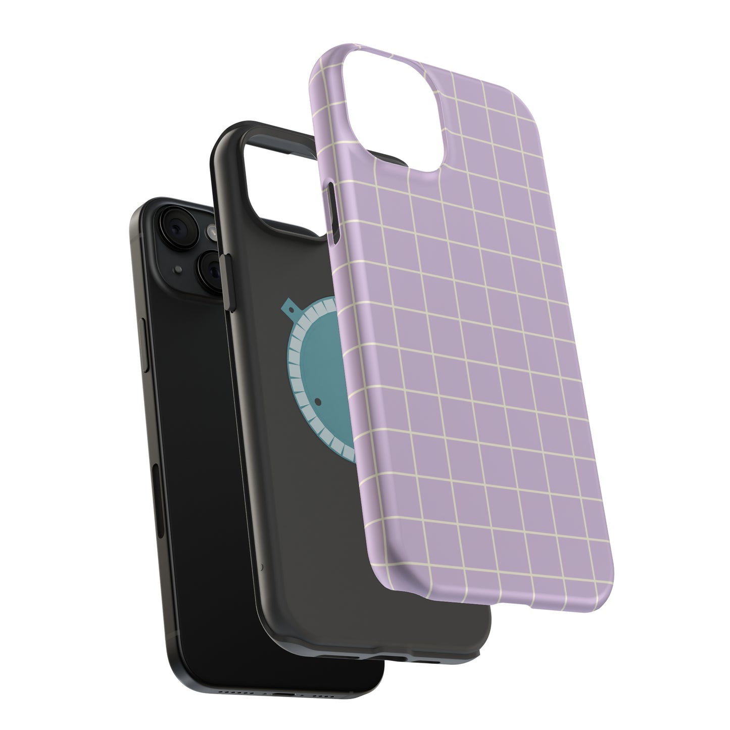 Lavender Grid MagSafe Tough Case