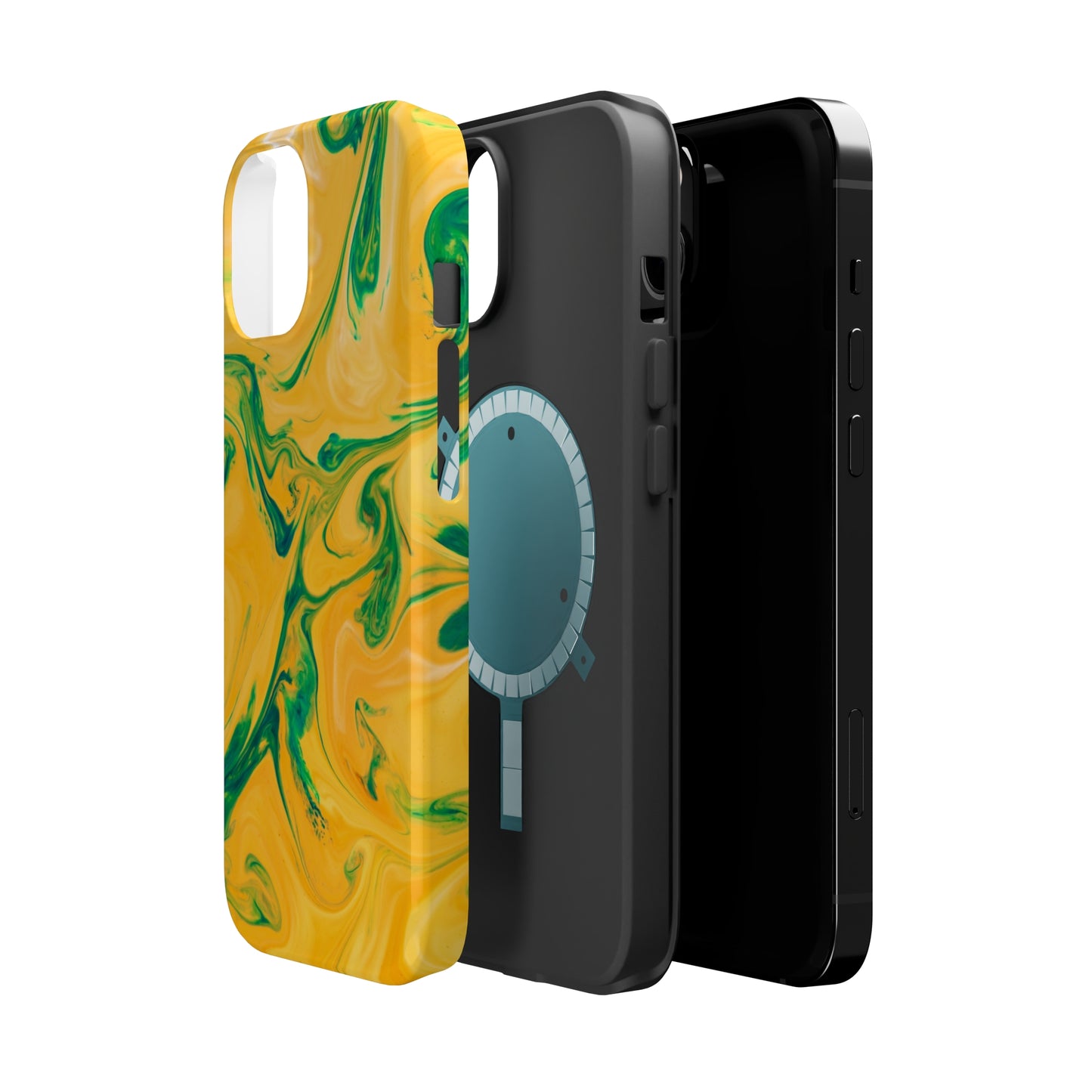 Lime Liquid marble MagSafe Tough Case