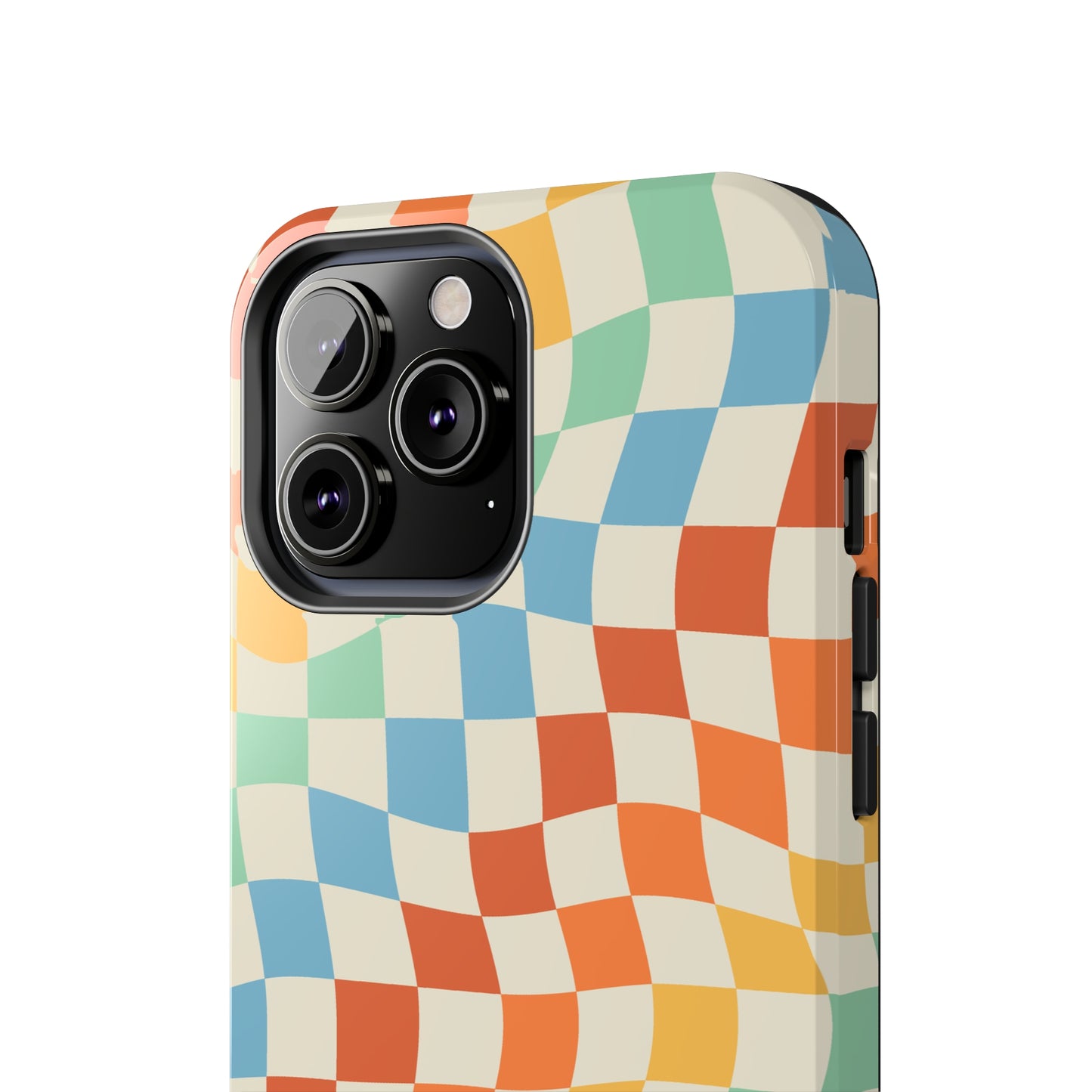 Retro Crazy Checkers Tough iPhone Case