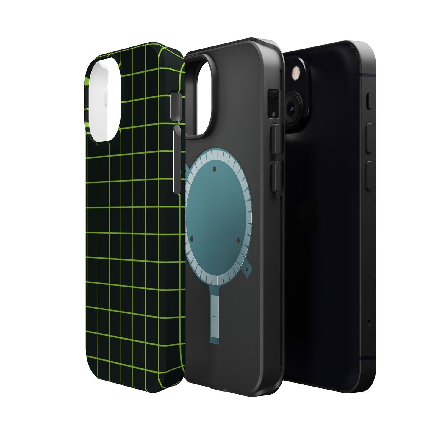 Green Grid MagSafe Tough Case