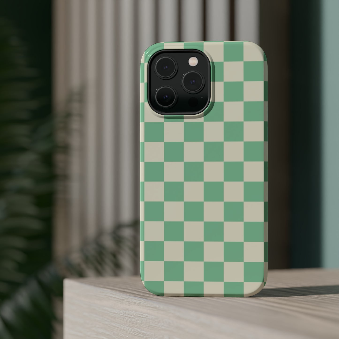 Retro Mint Checkers MagSafe Tough Case