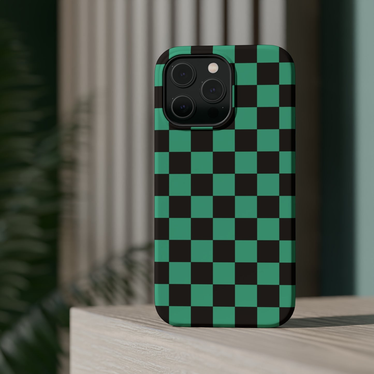 Green Checkers MagSafe Tough Case