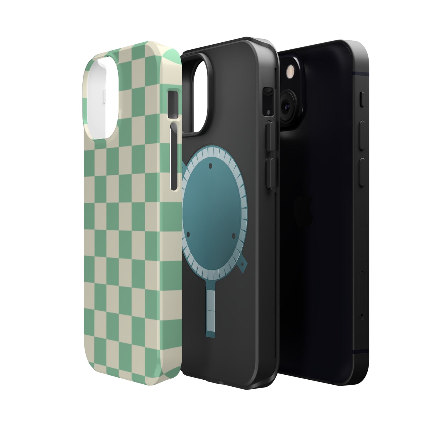 Retro Mint Checkers MagSafe Tough Case