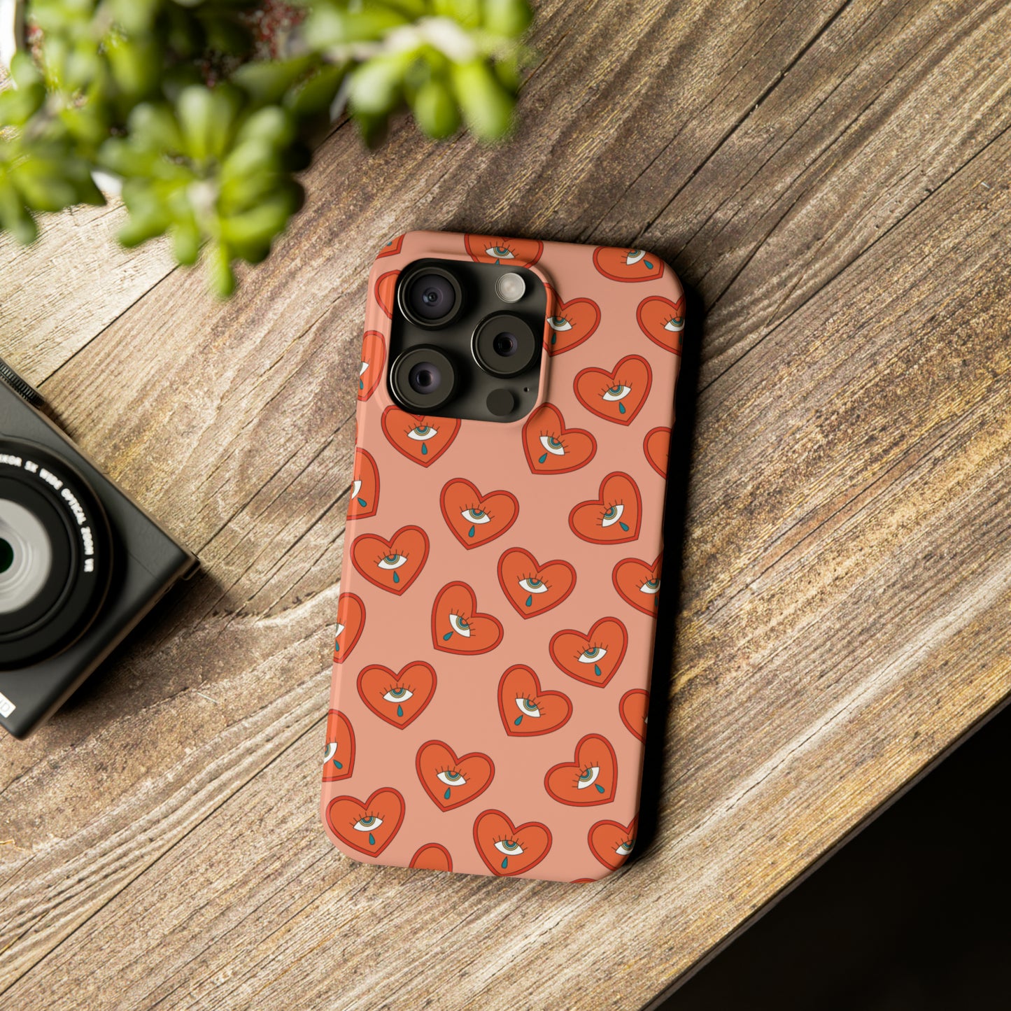 Psychedelic Heart Snap Case
