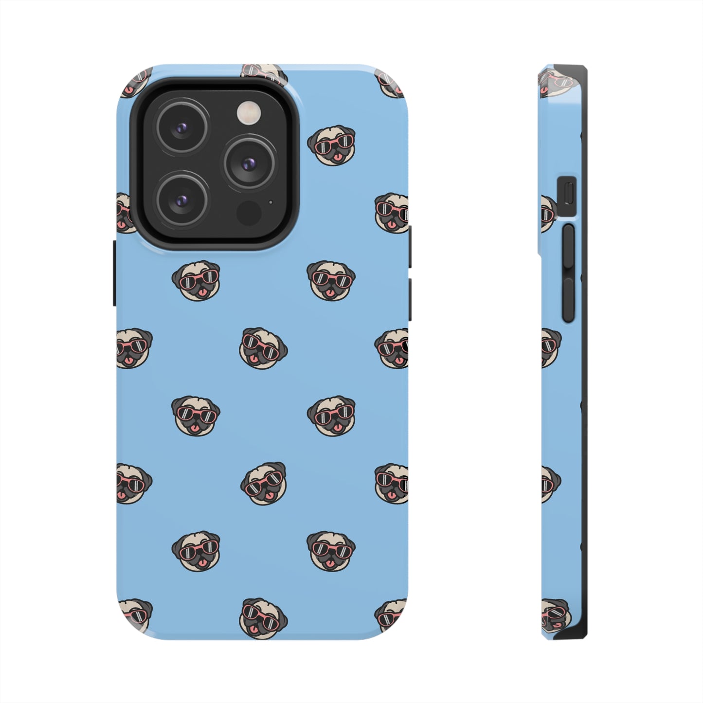Pug Pattern Tough iPhone Case