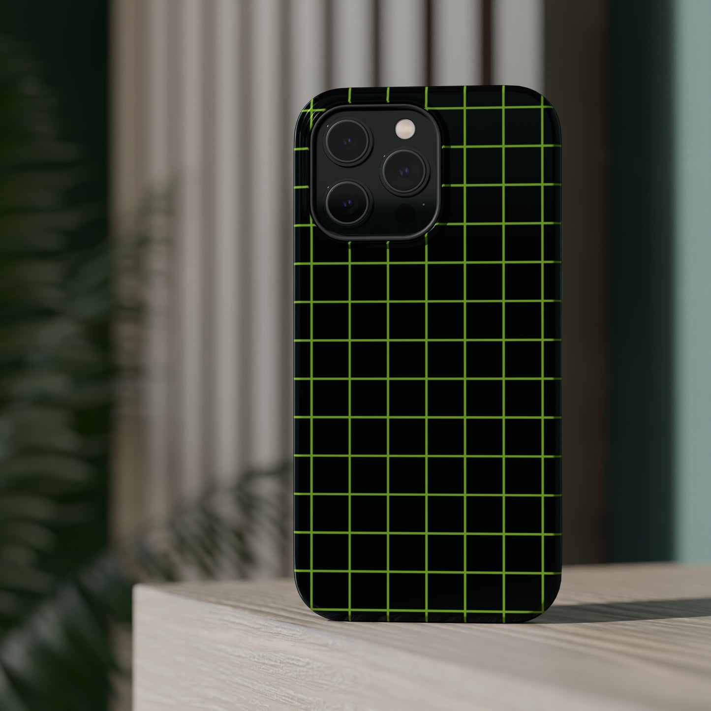Green Grid MagSafe Tough Case