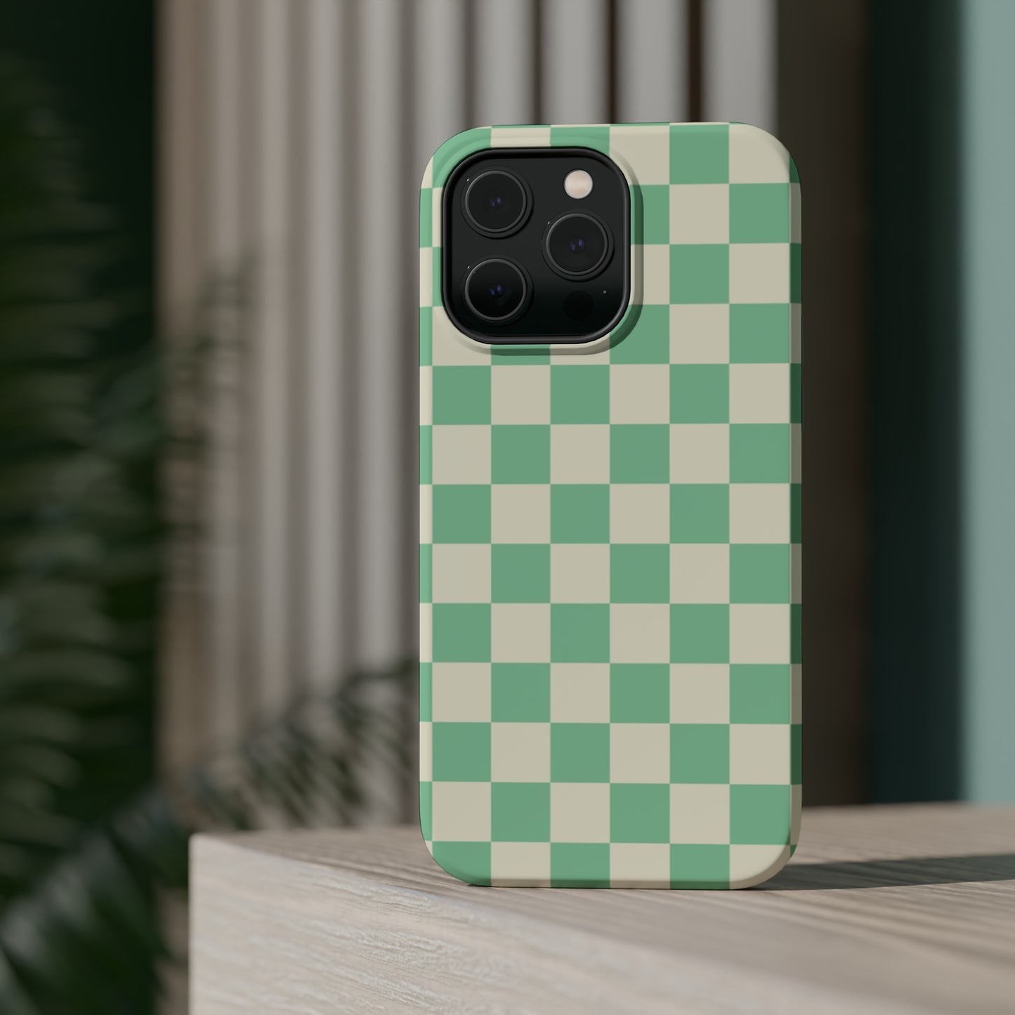 Retro Mint Checkers MagSafe Tough Case