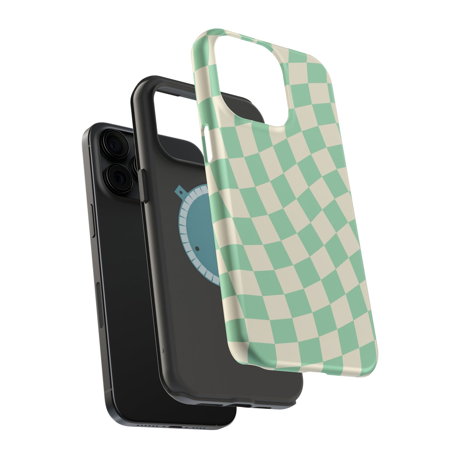 Pistachio Checkers MagSafe Tough Case