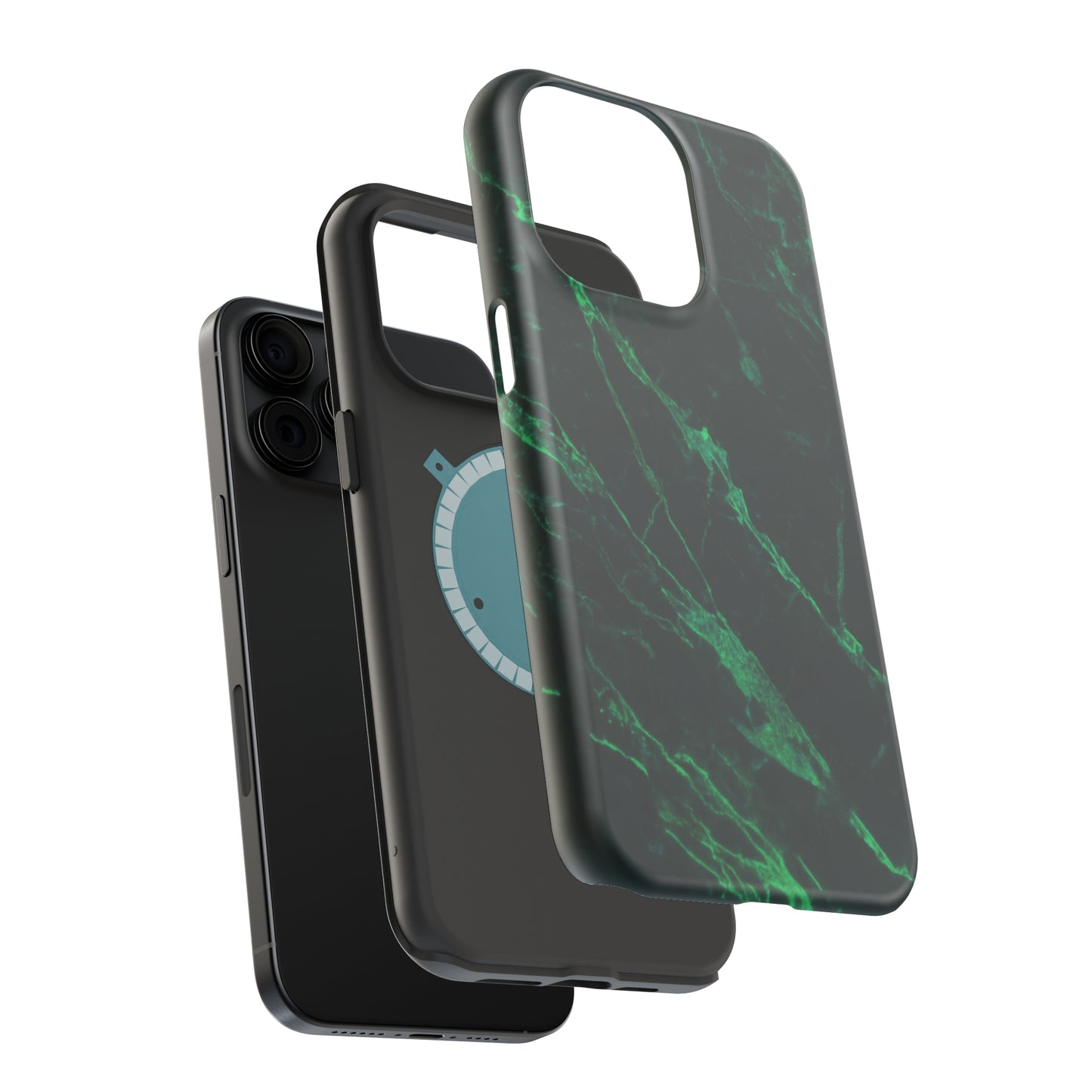 Dark green marble pattern MagSafe Tough Case