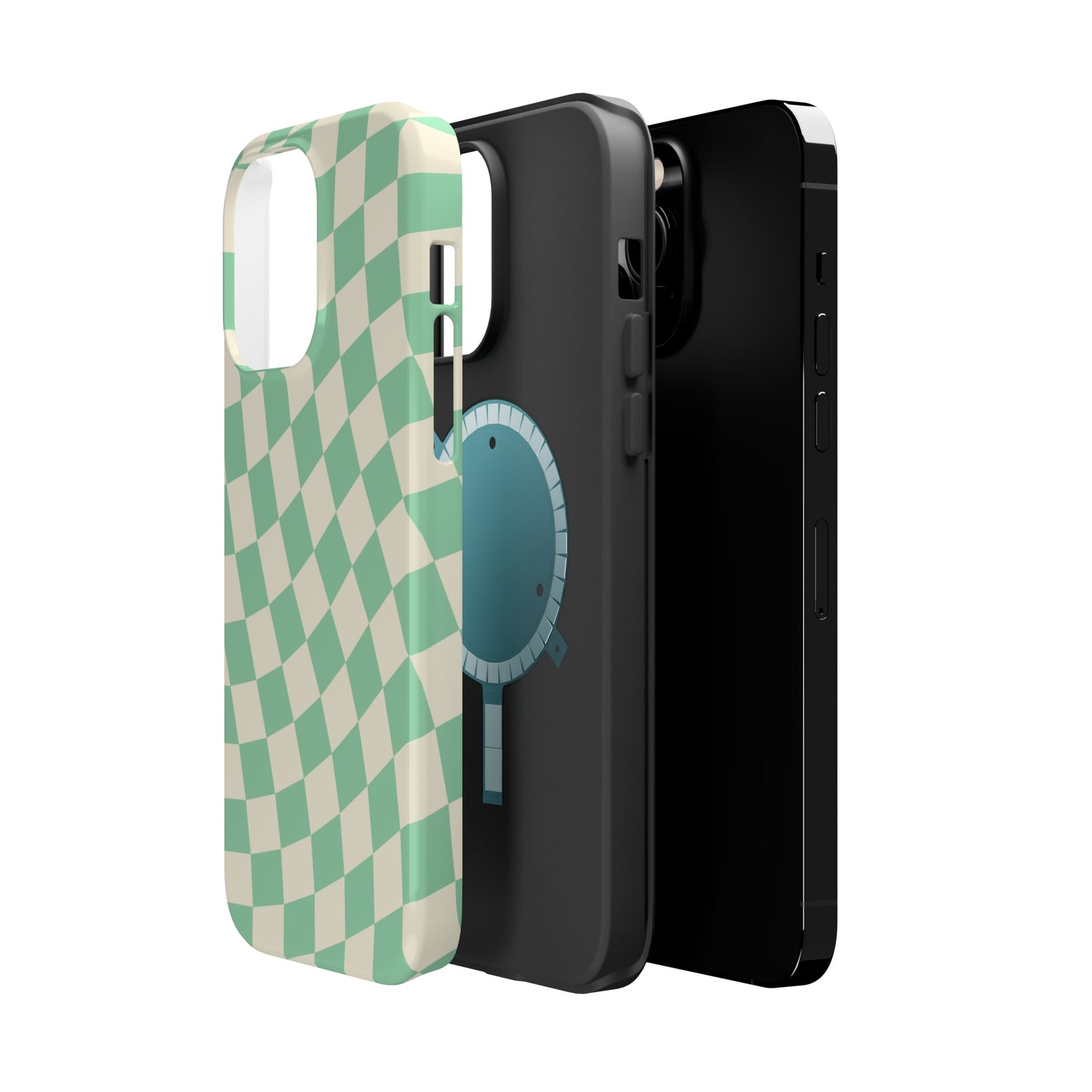 Pistachio Checkers MagSafe Tough Case