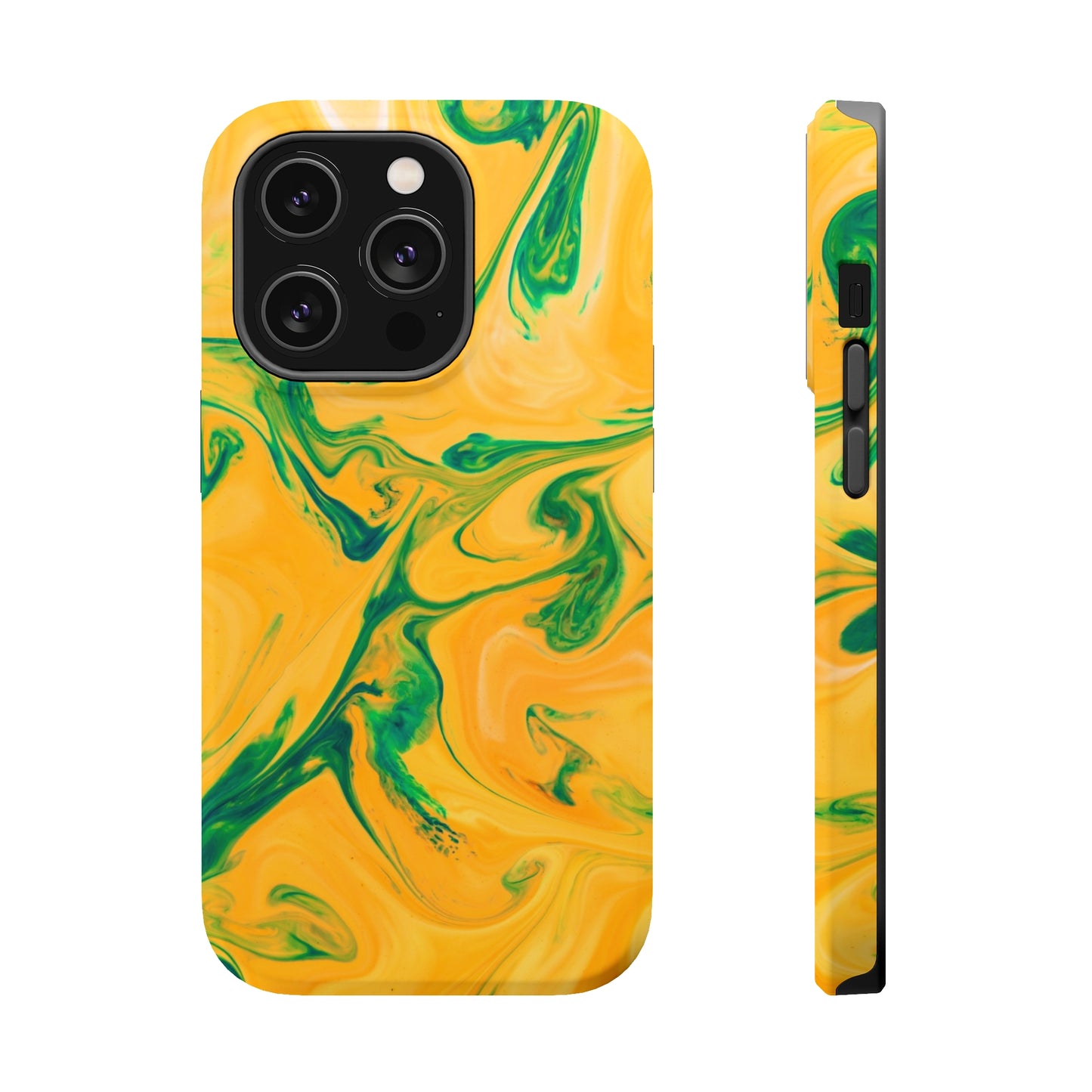 Lime Liquid marble MagSafe Tough Case