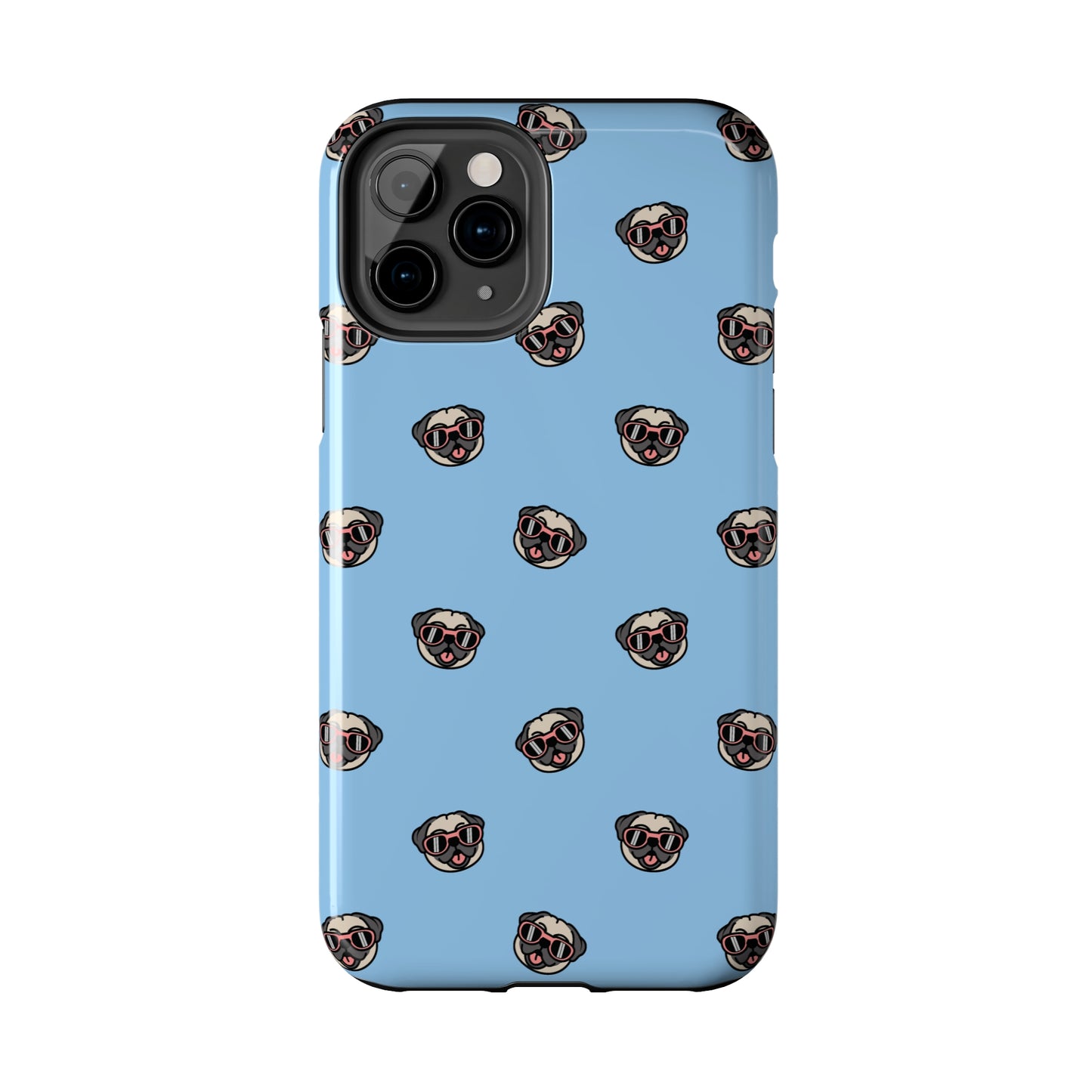 Pug Pattern Tough iPhone Case