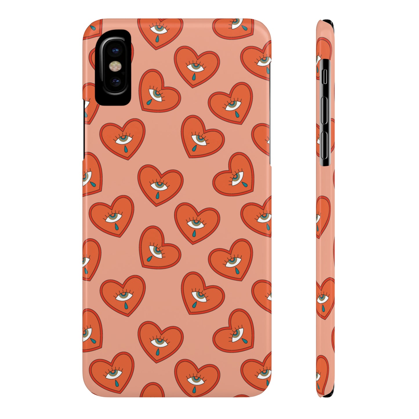 Psychedelic Heart Snap Case