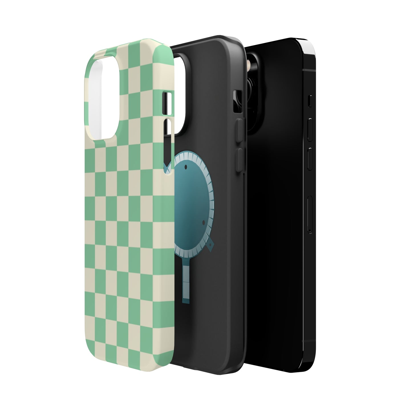 Retro Mint Checkers MagSafe Tough Case