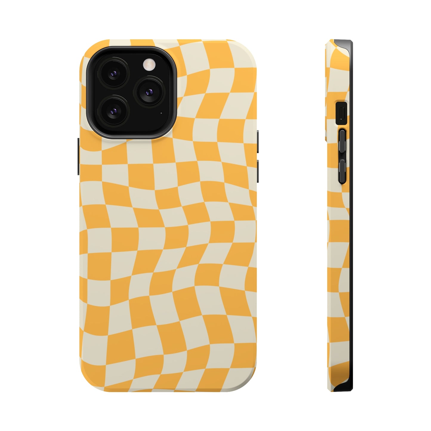 Lime Crazy Checkers MagSafe Tough Case