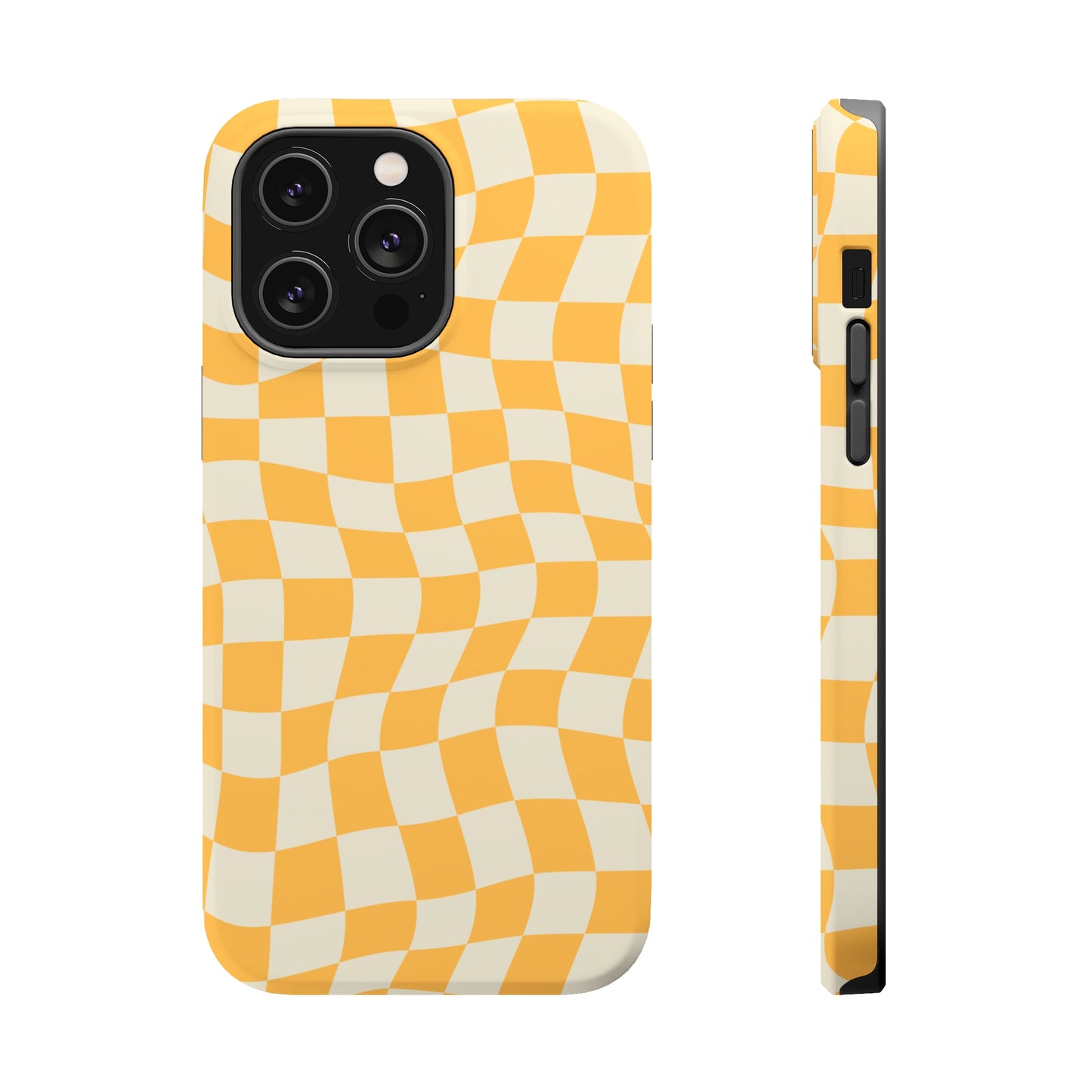 Lime Crazy Checkers MagSafe Tough Case