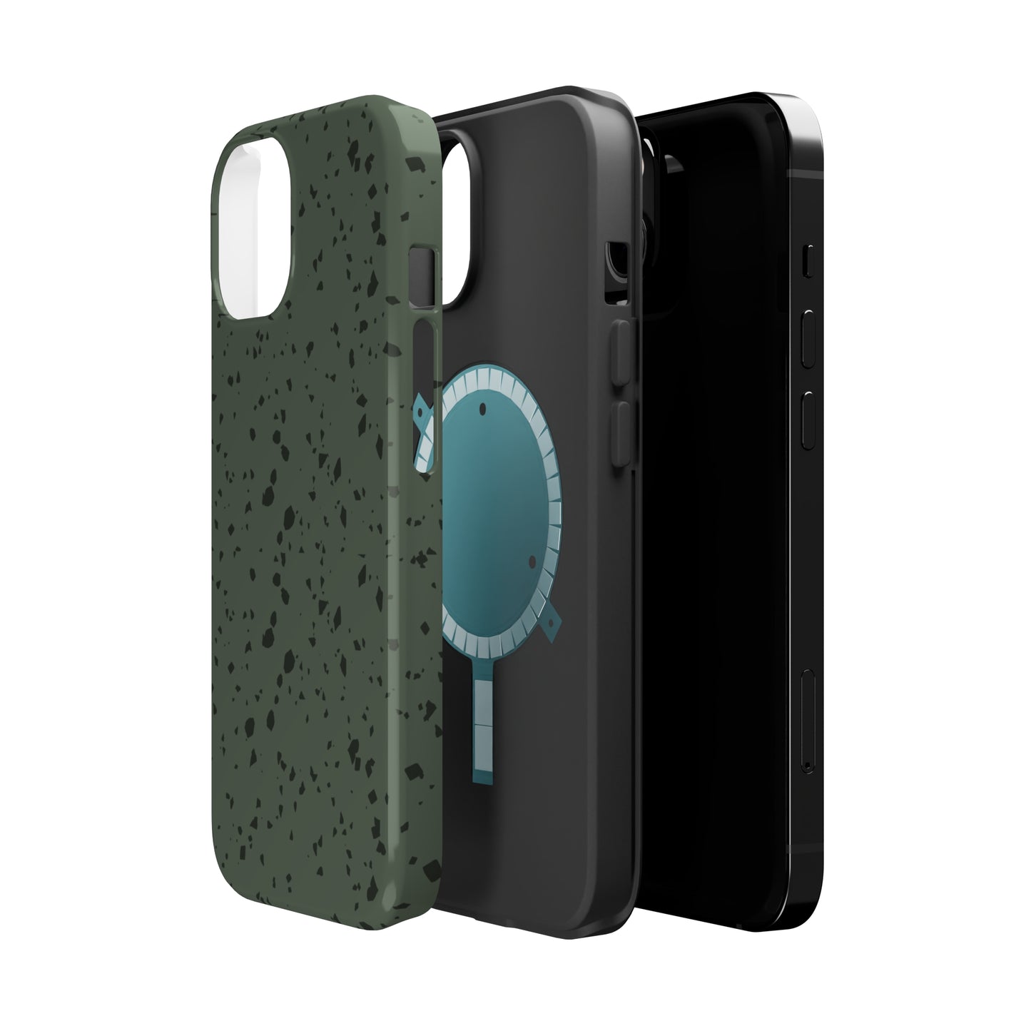 Olive Green Terrazzo MagSafe Tough Case