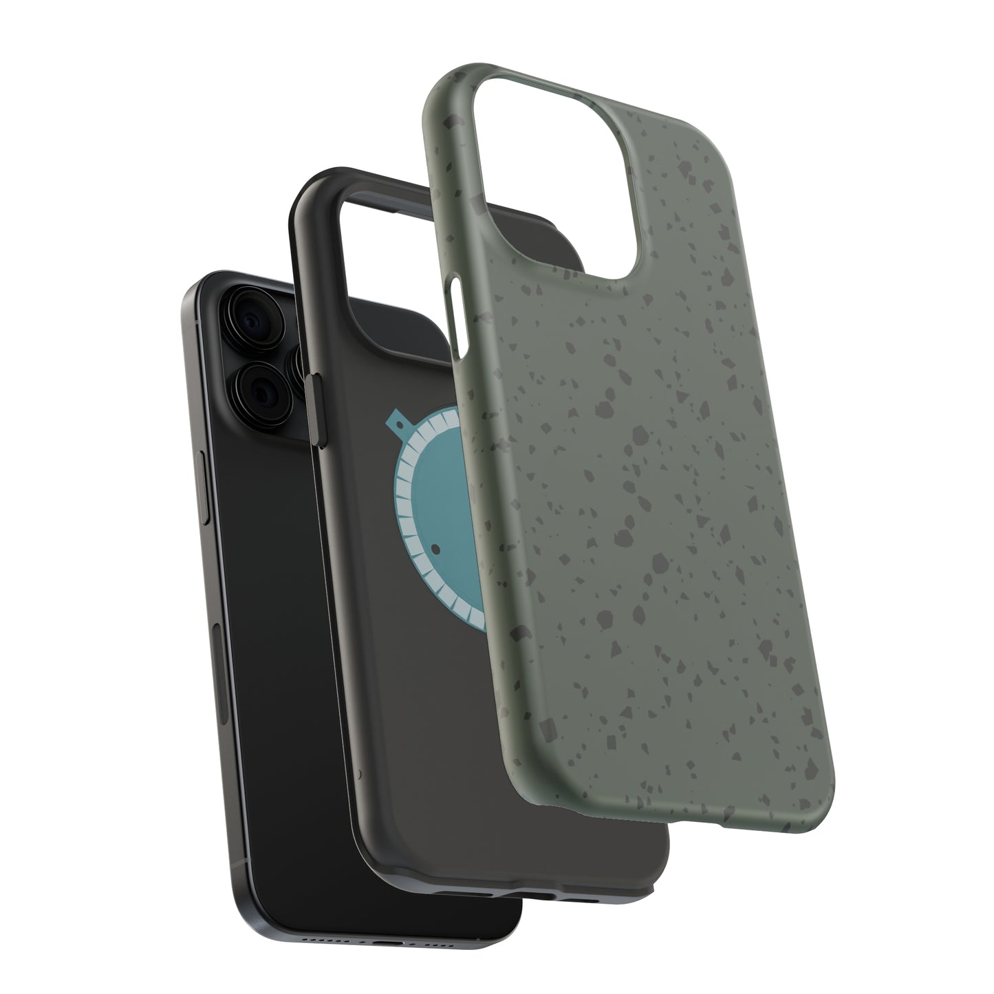 Olive Green Terrazzo MagSafe Tough Case
