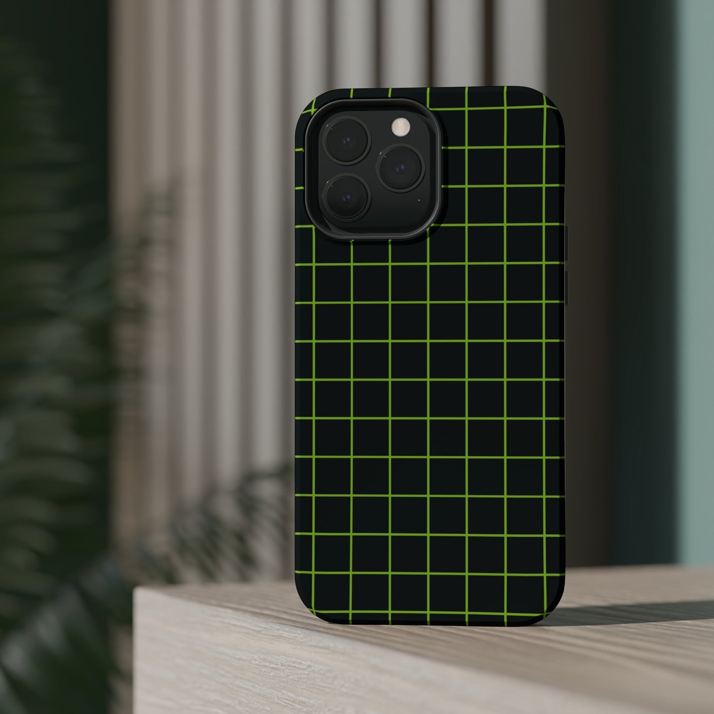Green Grid MagSafe Tough Case