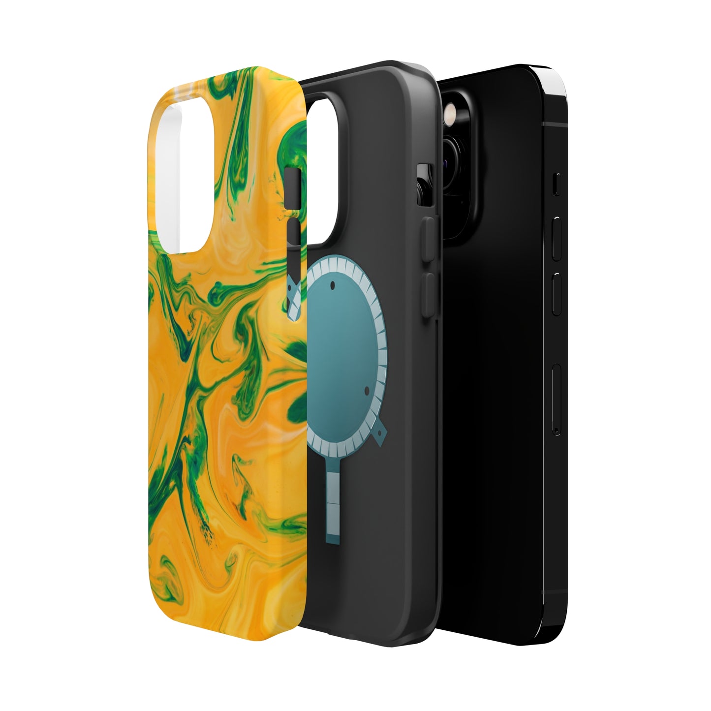 Lime Liquid marble MagSafe Tough Case