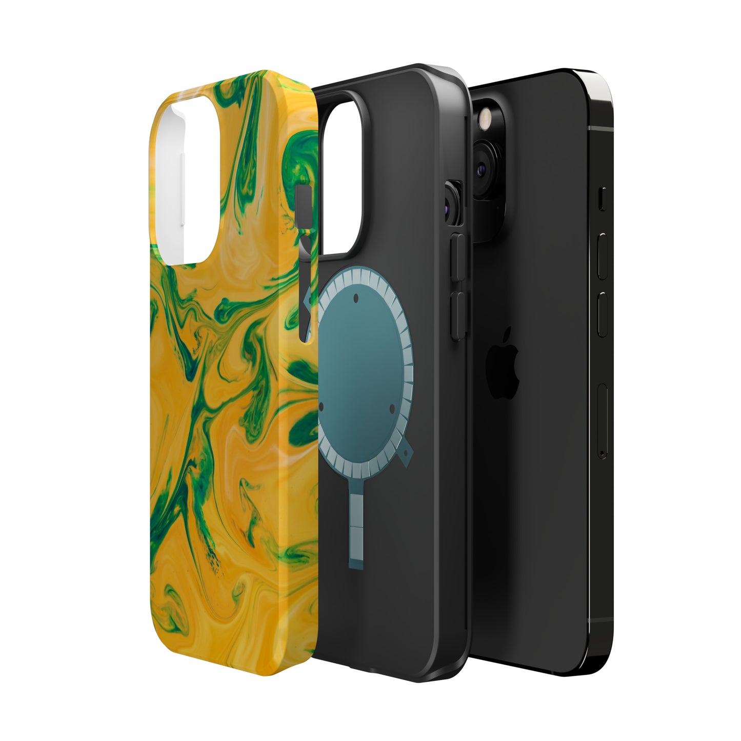 Lime Liquid marble MagSafe Tough Case