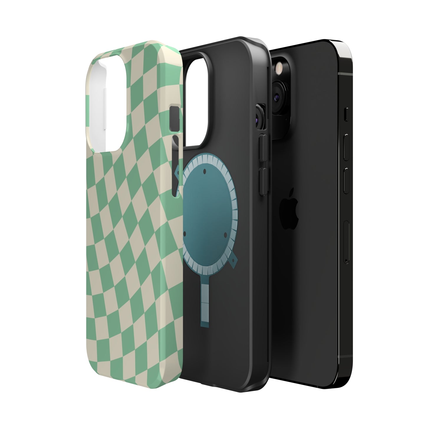 Pistachio Checkers MagSafe Tough Case