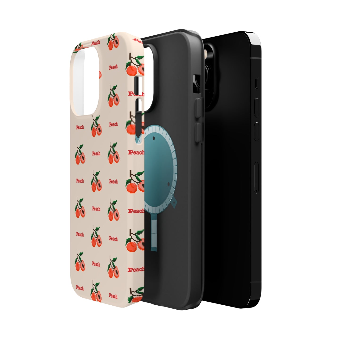 Pixelated Peach MagSafe Tough Case