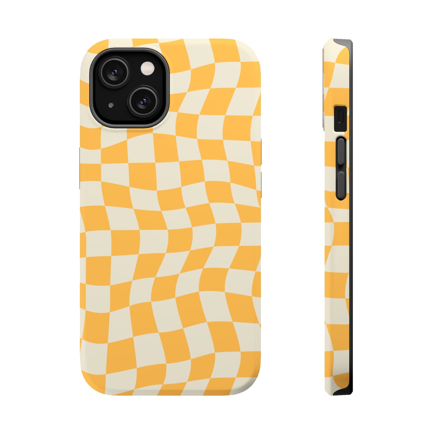Lime Crazy Checkers MagSafe Tough Case