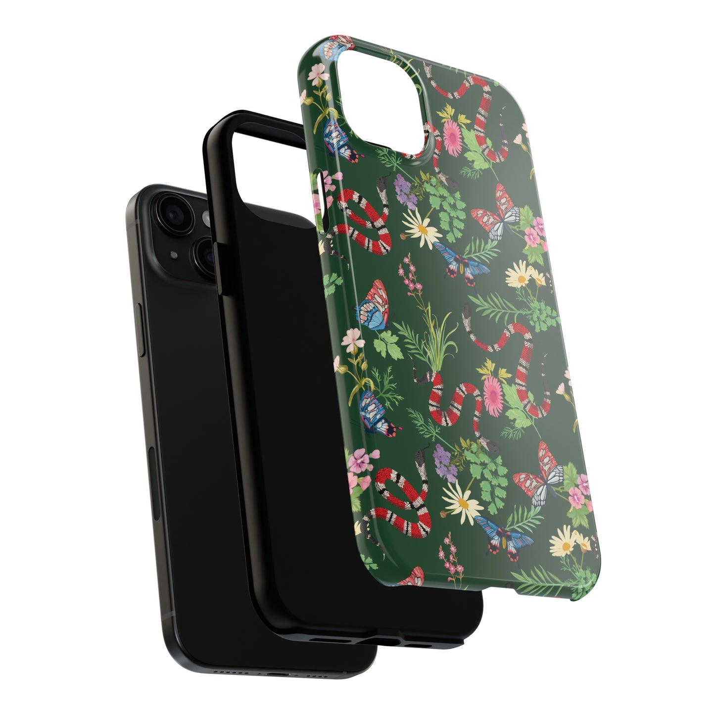Tropical Chaos Pattern Tough iPhone Case