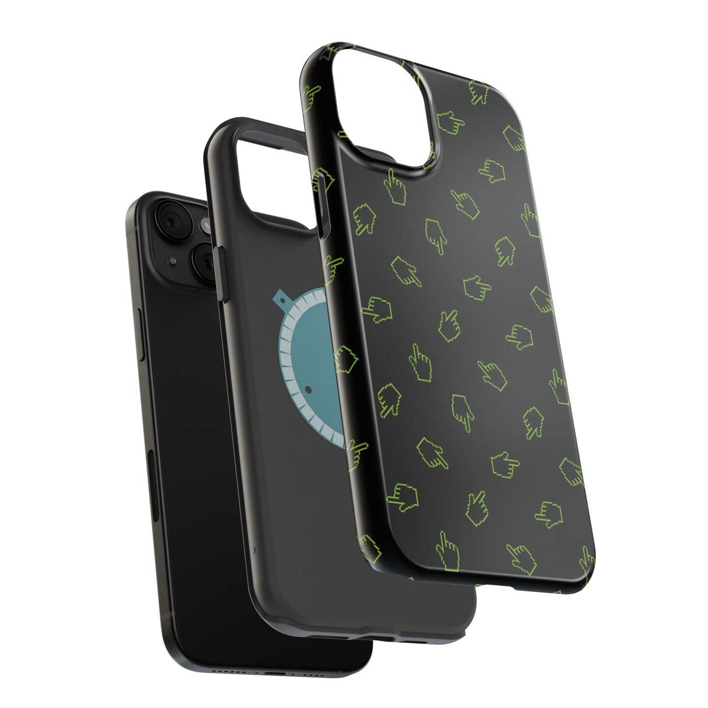 Pixelated Hand Cursor MagSafe Tough Case