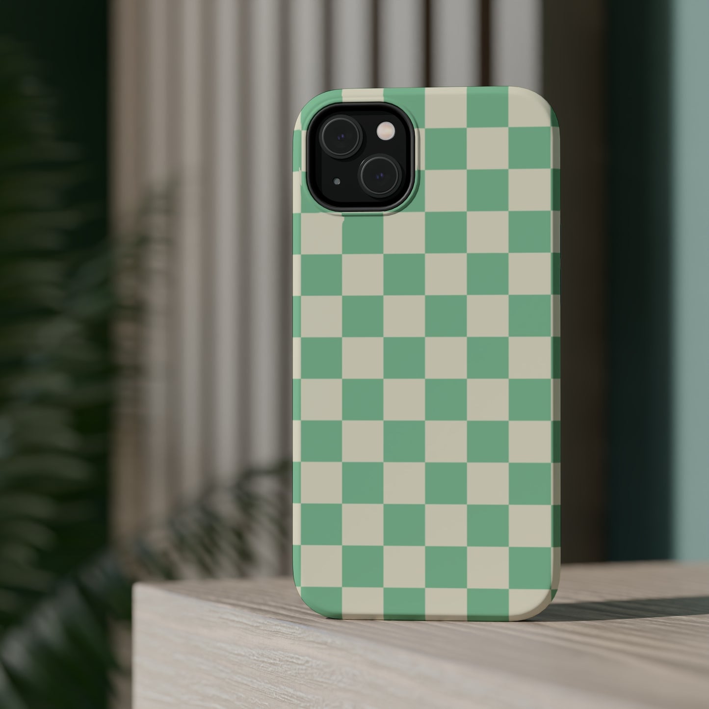 Retro Mint Checkers MagSafe Tough Case