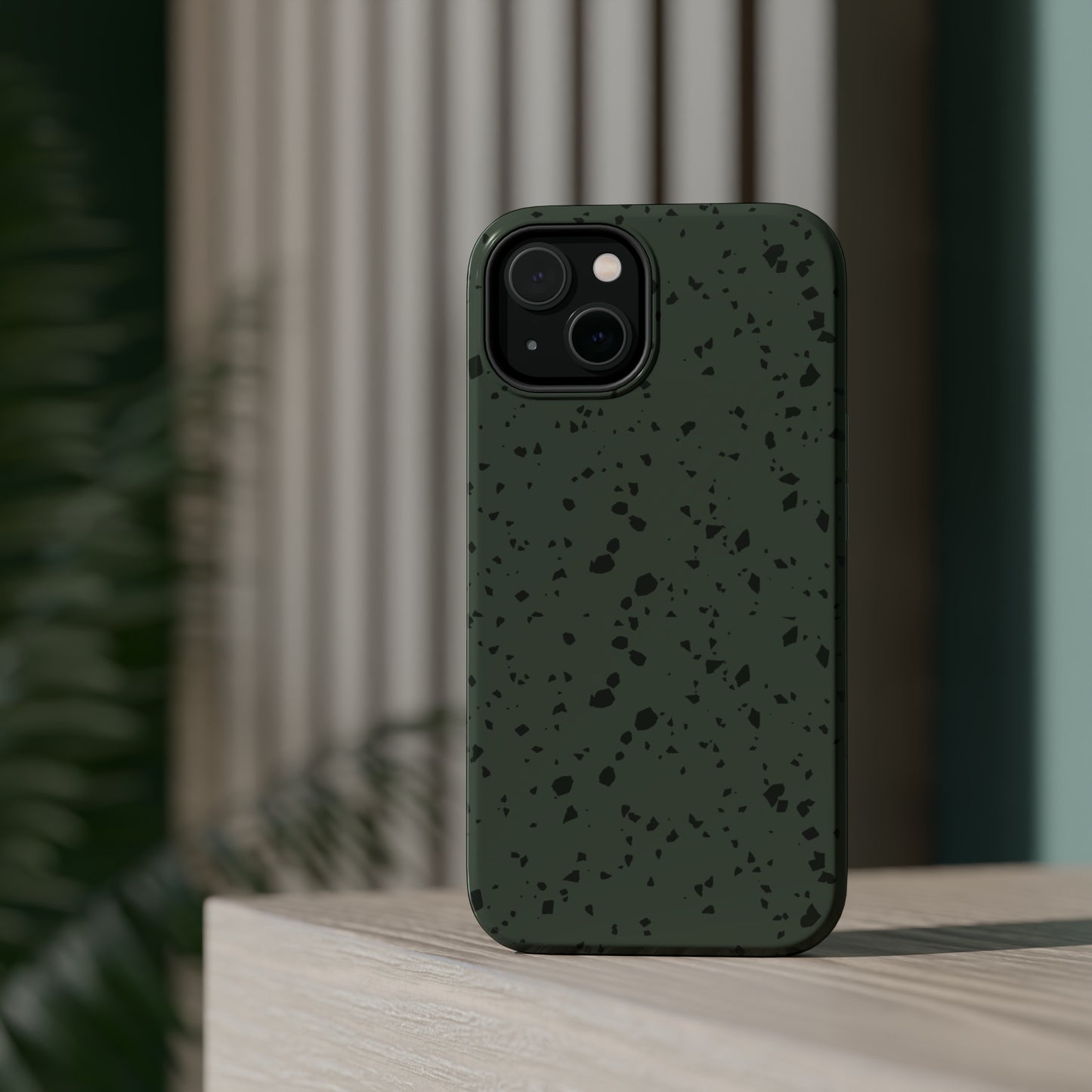 Olive Green Terrazzo MagSafe Tough Case