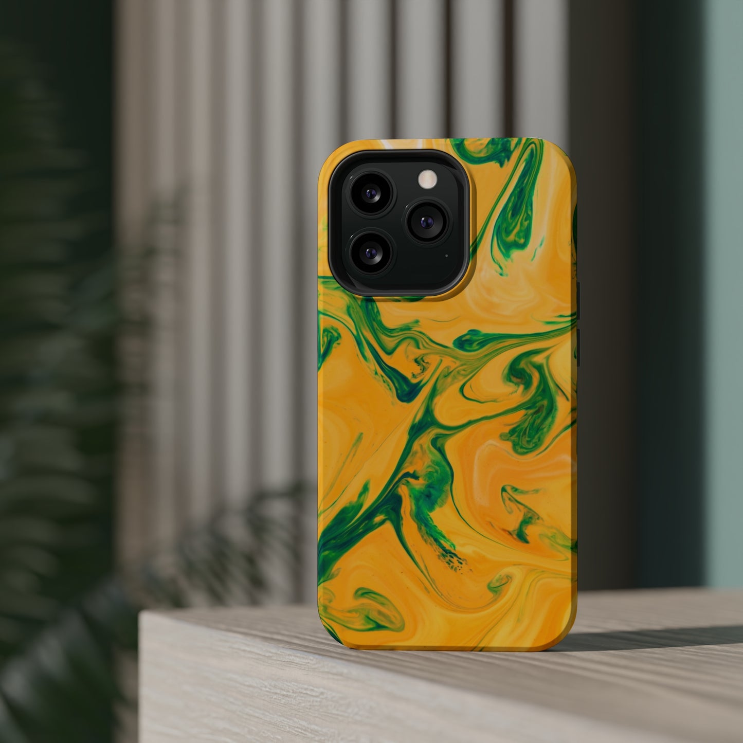 Lime Liquid marble MagSafe Tough Case