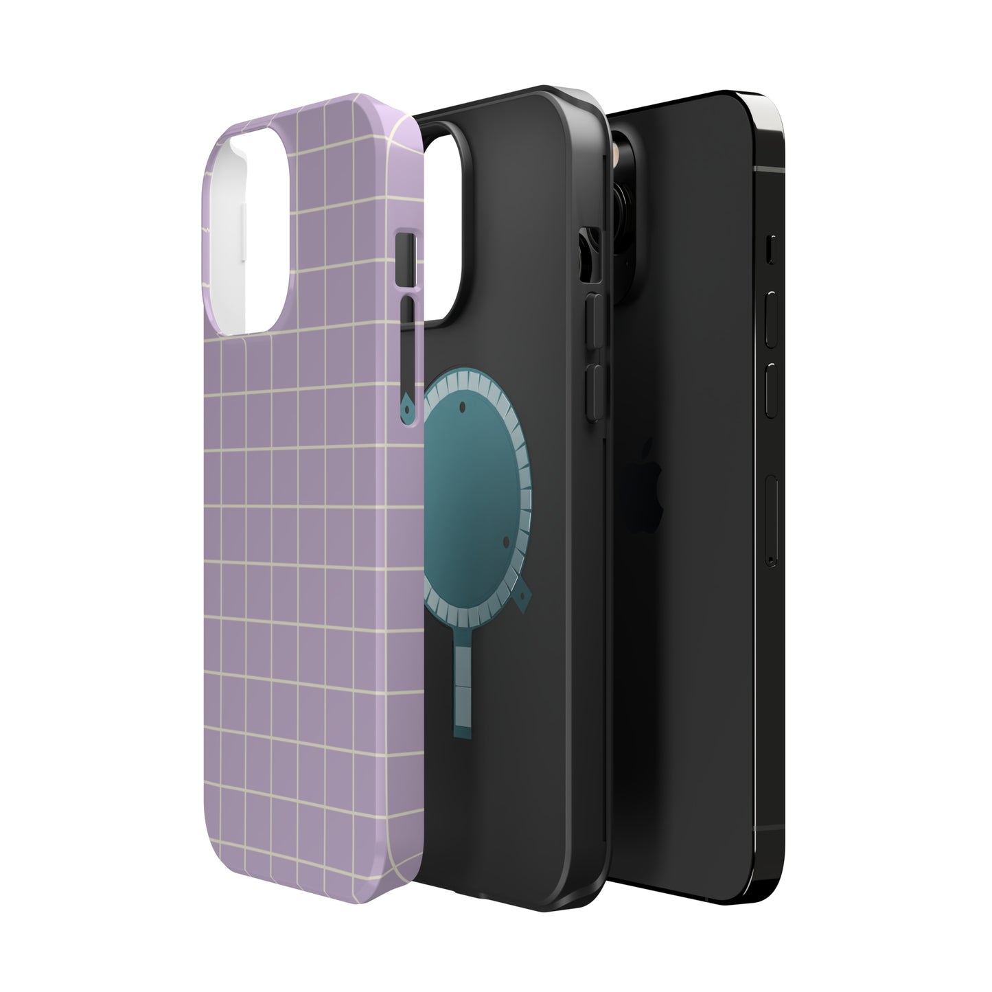 Lavender Grid MagSafe Tough Case