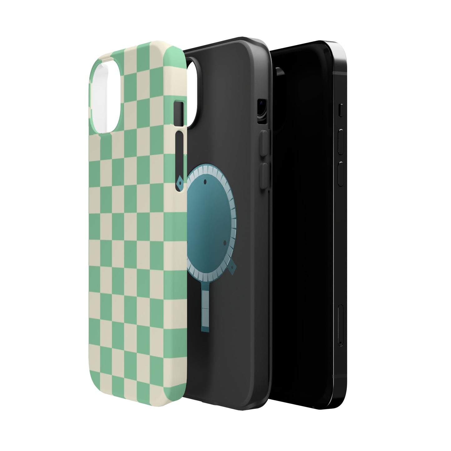 Retro Mint Checkers MagSafe Tough Case