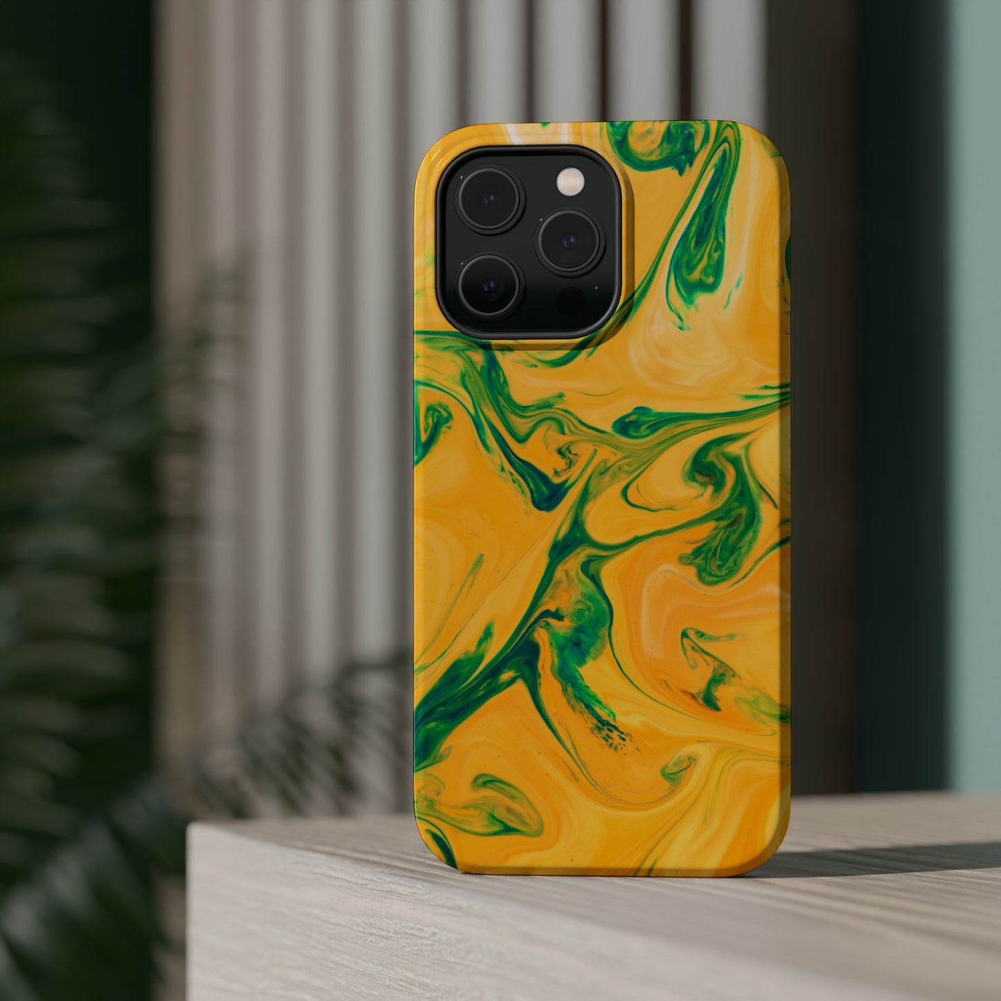 Lime Liquid marble MagSafe Tough Case