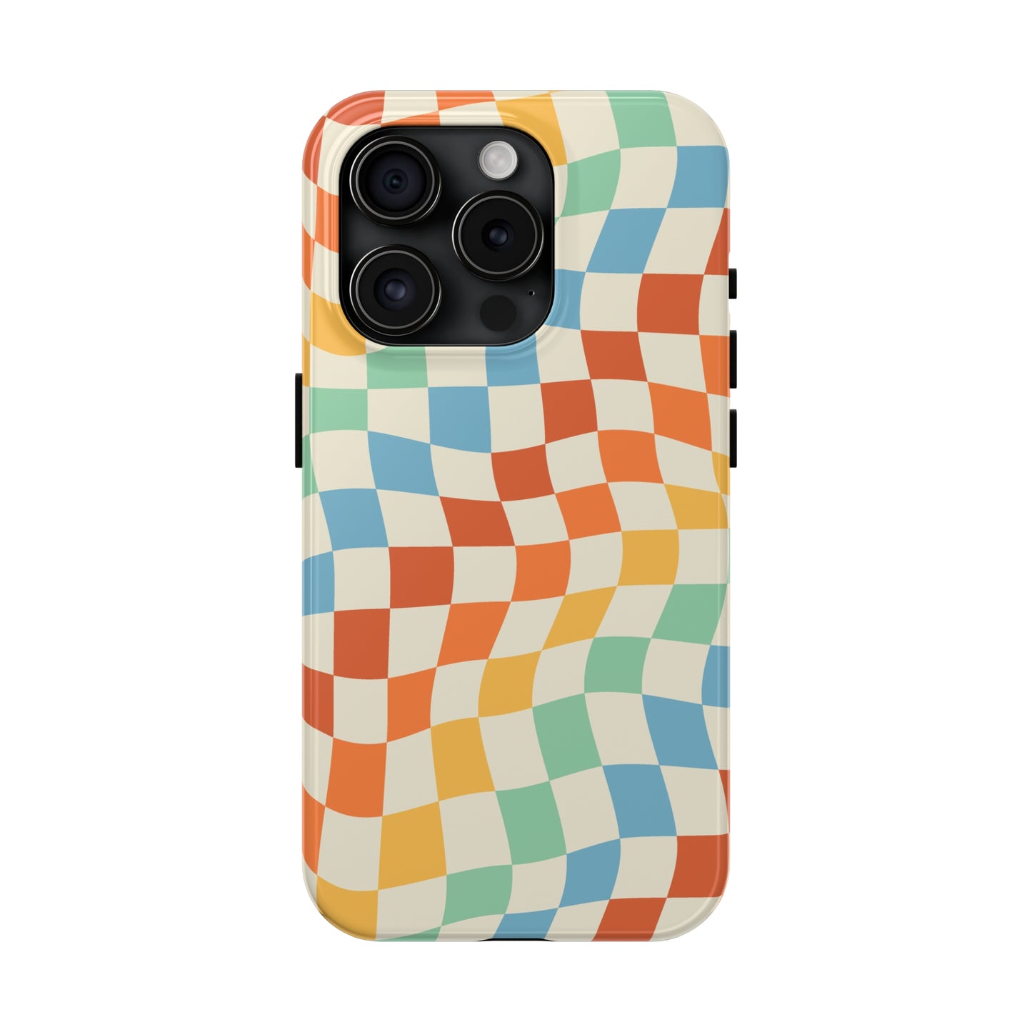 Retro Crazy Checkers Tough iPhone Case