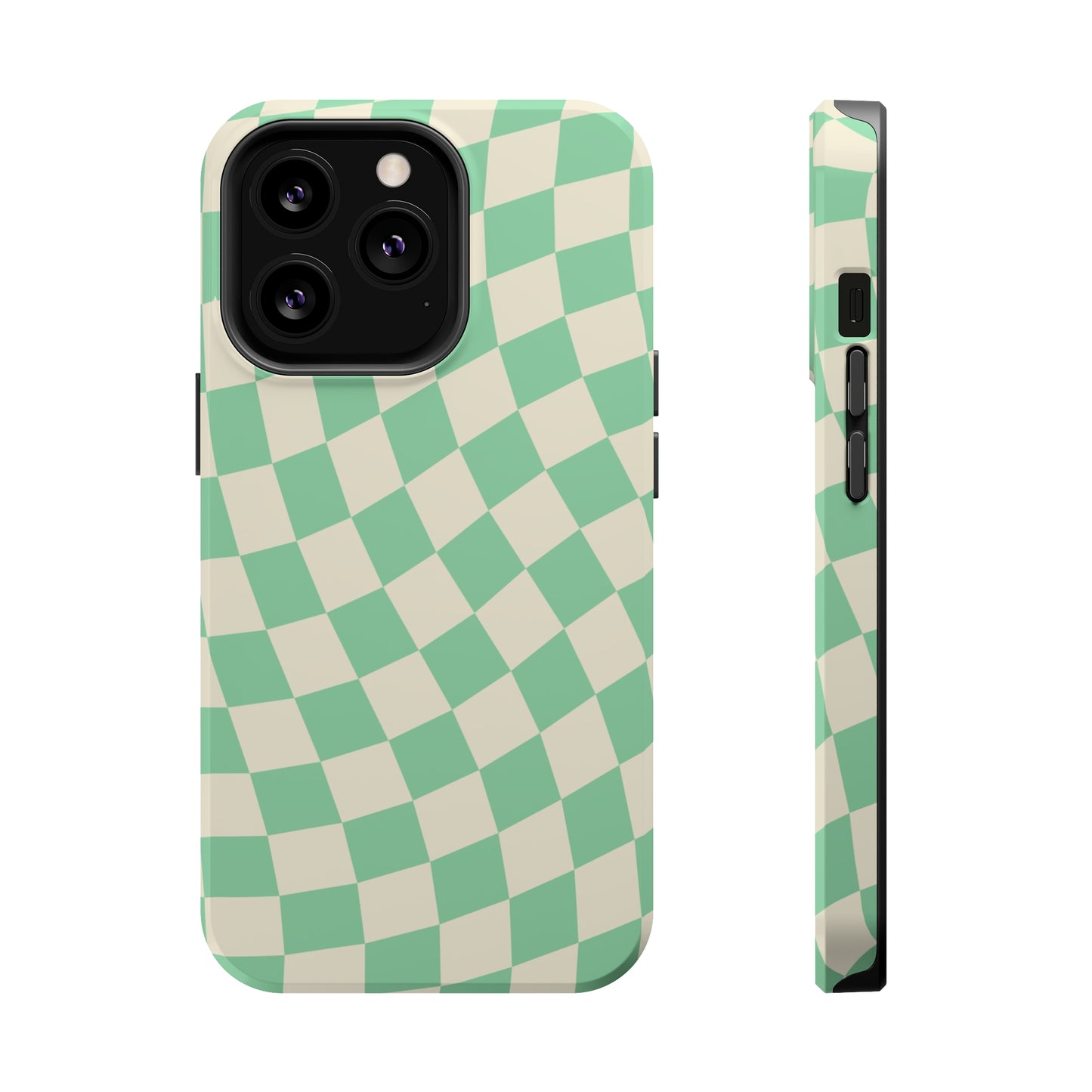 Pistachio Checkers MagSafe Tough Case