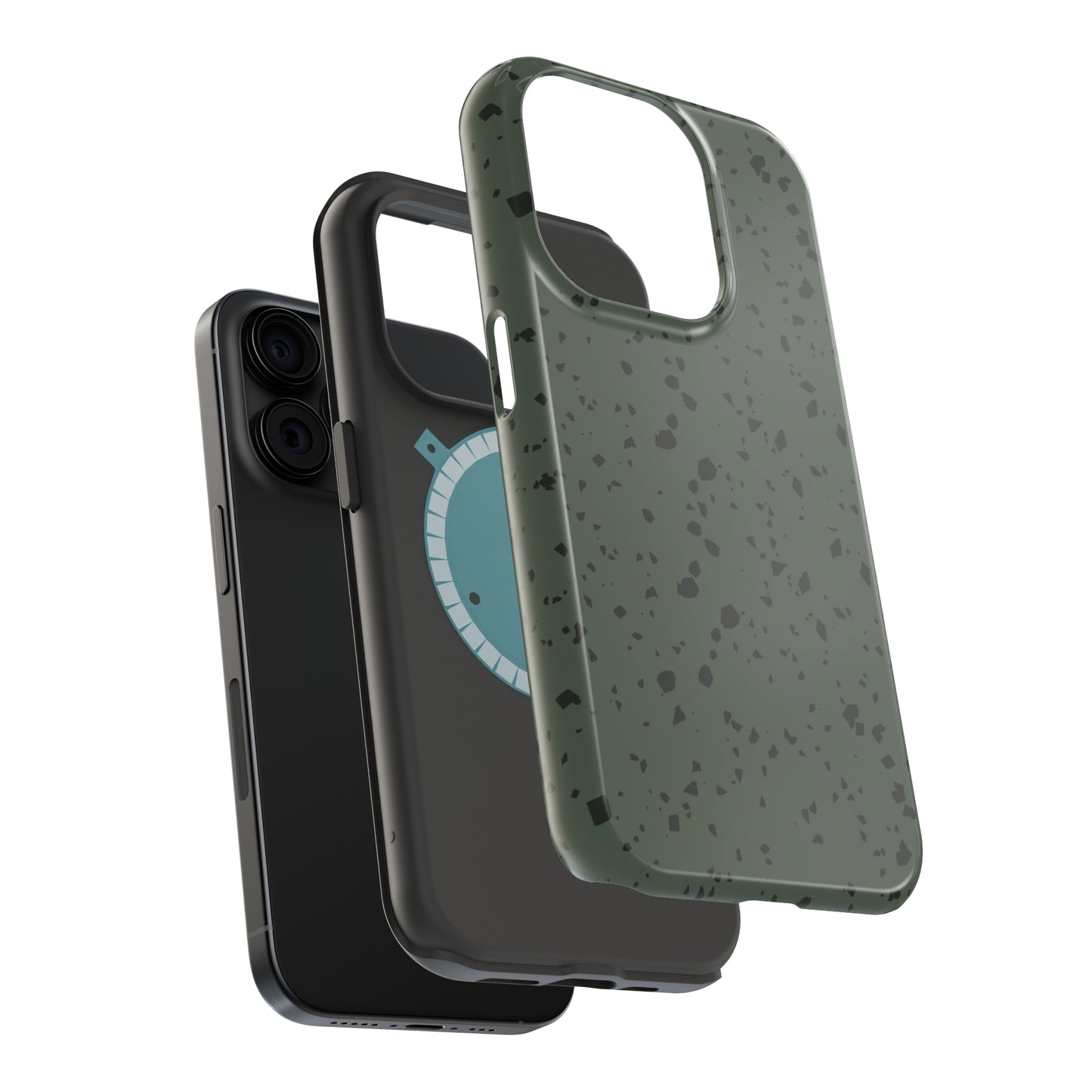 Olive Green Terrazzo MagSafe Tough Case